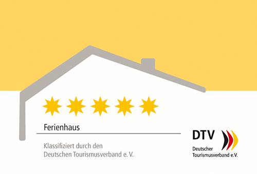 DTV Kl Schild Ferienhaus 5 Sterne